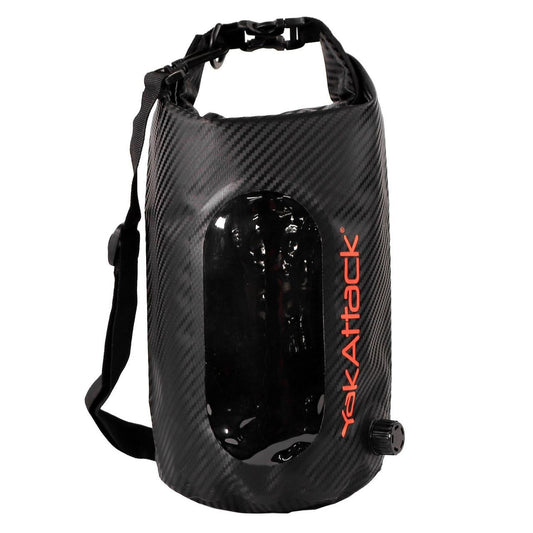 5L HD Roll-Top Drybag with Air Valve, Black Carbon