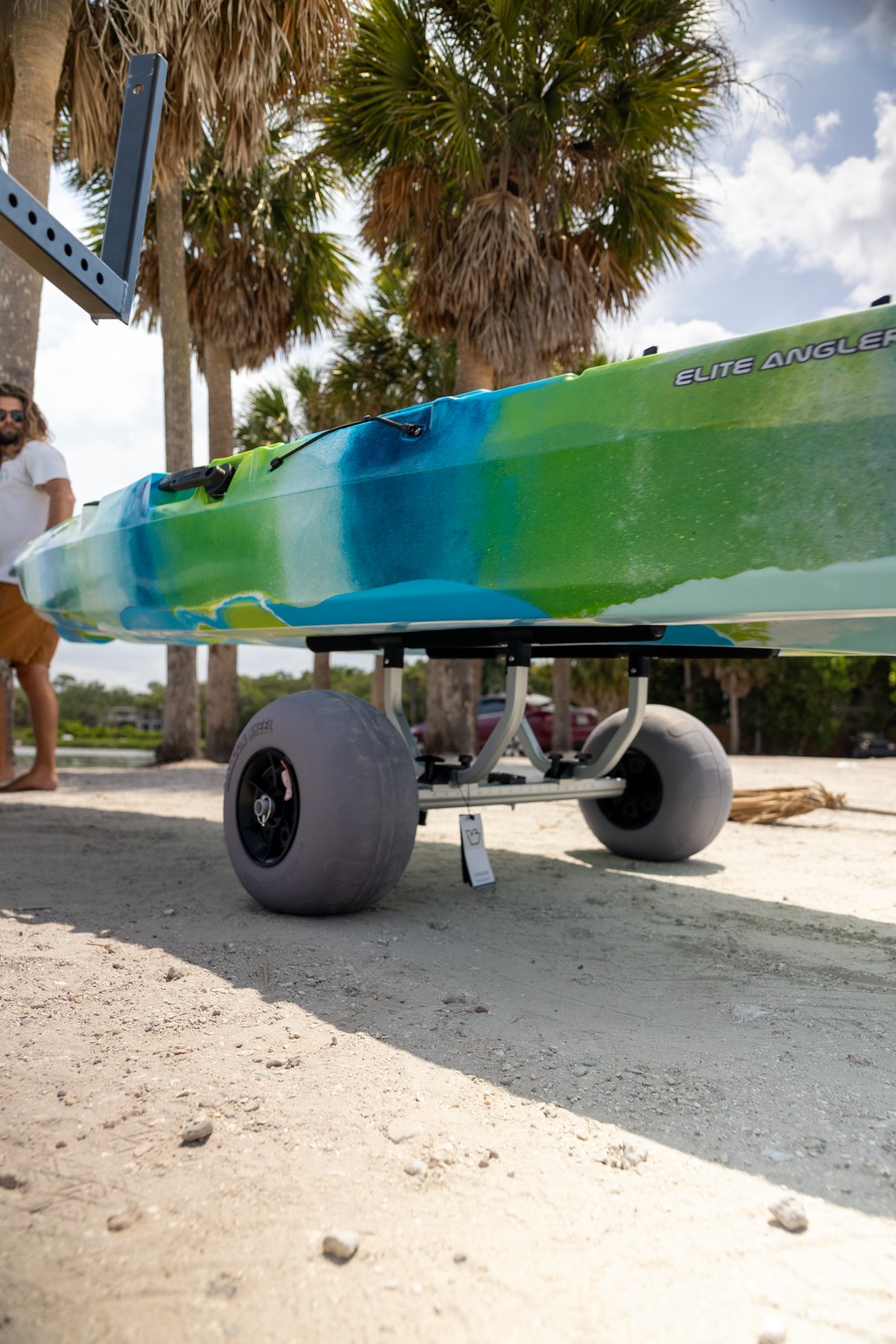Heavy Duty Bar Cart Kayak Dolly – 12" Inflatable Wheels