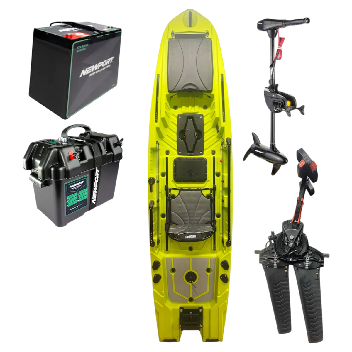 12' Backwaters Newport Motor Bundle