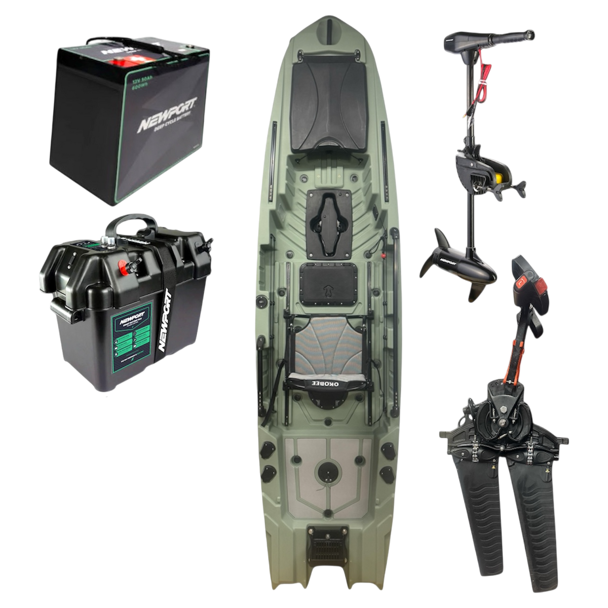 12' Backwaters Newport Motor Bundle