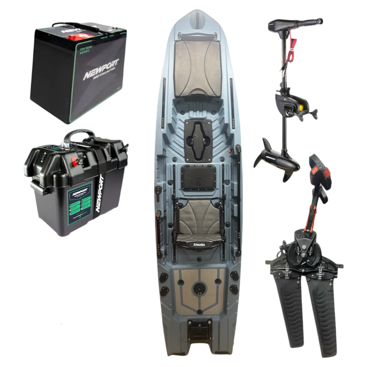 12' Backwaters Newport Motor Bundle