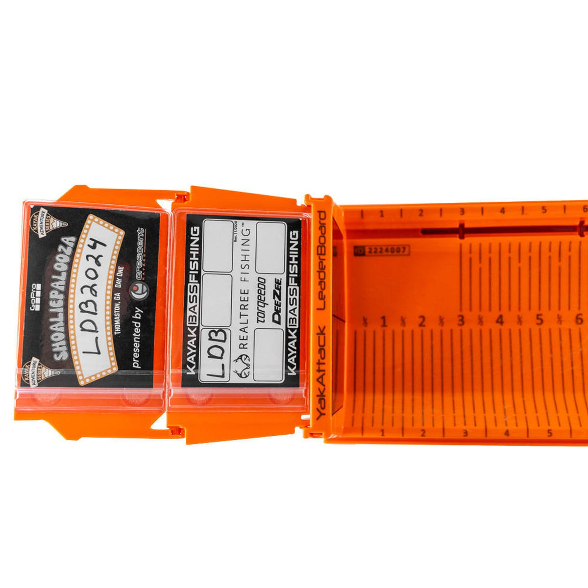 LeaderBoard -28" Measuring Board with Built-In Identifier Holders and Cull Tabs, Orange